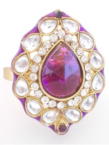 Kundan Finger Ring